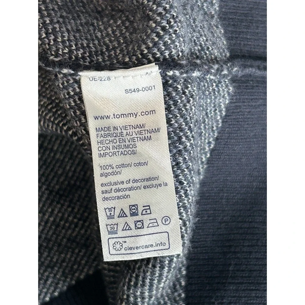 Tommy HiIlfiger Mens Cardigan Med Navy Paisley Bandana Preppy Heritage Coastal
